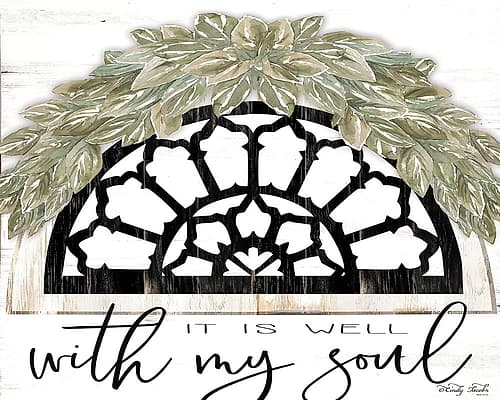 With My Soul Inspirational Print