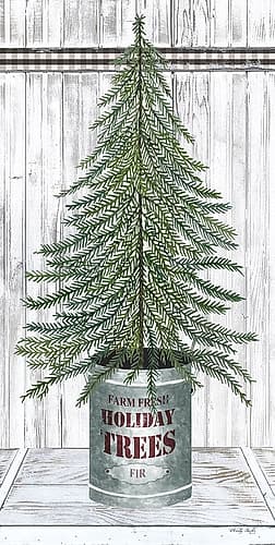 Galvanized Pot Fir Art Print