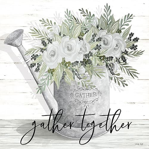 Gather Together Watering Can Art Print