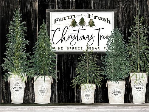 Farm Fresh Christmas Trees Art Print