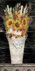 No. 5 Fall Flowers and Birch 1 Art Print