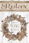 Relax Shell Wreath Art Print