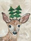 Christmas Deer Art Print