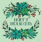 Happy Holidays Art Print