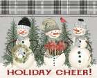 Holiday Cheer Snowmen Art Print