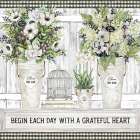 Begin Each day Art Print