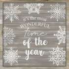 Wonderful Time of the Year Snowflakes Art Print