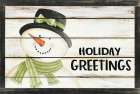 Holiday Greetings Snowman Art Print