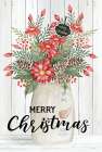 Merry Christmas Crock Art Print