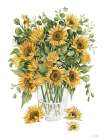 Sunflowers And Roses Art Print