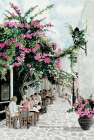 Greek Cafe Art Print