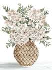 Crisscross Hydrangeas Art Print