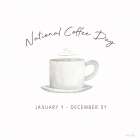 National Coffee Day Art Print