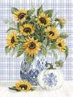 Sunflower Blues Art Print
