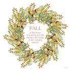 Fall Acorn Wreath Art Print