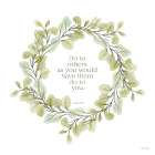 Do to Others Wreath Art Print