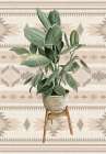 Aztec Planter I Art Print