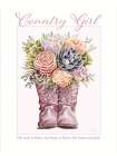 Country Girl Art Deco Print