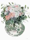 Disco Blooms Art Print