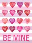 Be Mine Candy Hearts Art Print