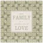 Our Family - Patchwork of Love I Art Print
