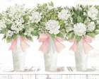 Bow-Tied Blooms in Pink Art Print