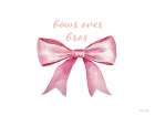 Bow Collection - Bows Over Bros Art Print