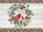 Peace on Earth Cardinals Art Print