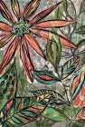 Night Time Sketching Floral Art Print