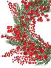 Loose Christmas Wreath Art Print