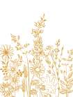 Loose Leaves and Flowers Art Print