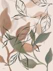 Layered Leaves Art Print