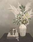 Pampas Peonies Art Print