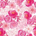 Pink Floral Field Art Print