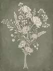 Silhouette Bouquet 1 Art Print