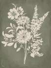Silhouette Bouquet 2 Art Print