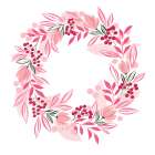 Pink Wreath Art Print
