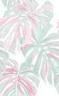 Pastel Monstera Leaves Art Print
