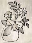 Cafe Au Lait Floral I Art Print