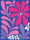 Funky Modern Floral Art Print