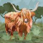 Highland Hairdo Art Print