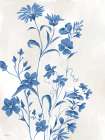 Delicate Blue Floral Art Print