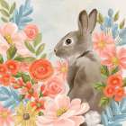 Bunny in the Blooms Art Print