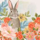 Floral Bunny Art Print