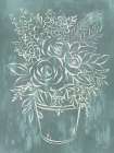 Etched Bouquet I Art Print