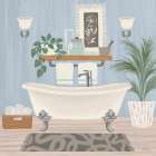 Unwind and Refresh Bath Set 2 Bathroom Art Print