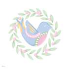 Pastel Christmas Dove Art Print