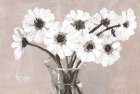 Greige Floral Art Print by Dogwood Portfolio