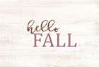 Hello Fall Art Print