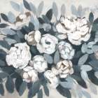 Shades of Blue and White Art Print